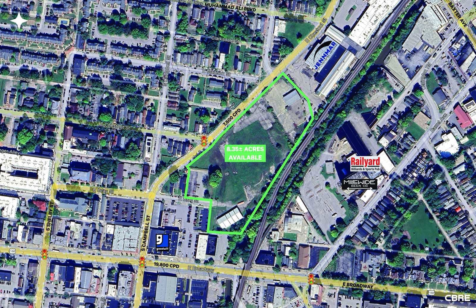 Aerial - 932 E. Chestnut St