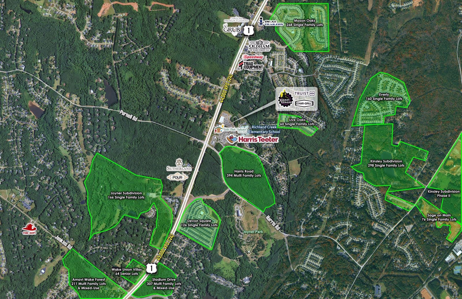 Wake Forest, NC - US-1 & Harris Rd - Mid