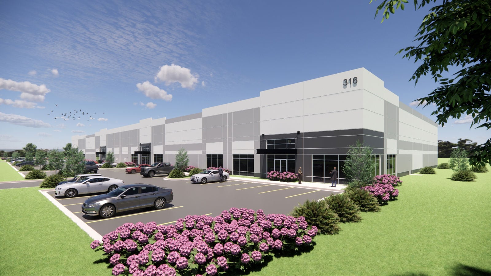 316 Progress - BLDG 1 - Entry Render