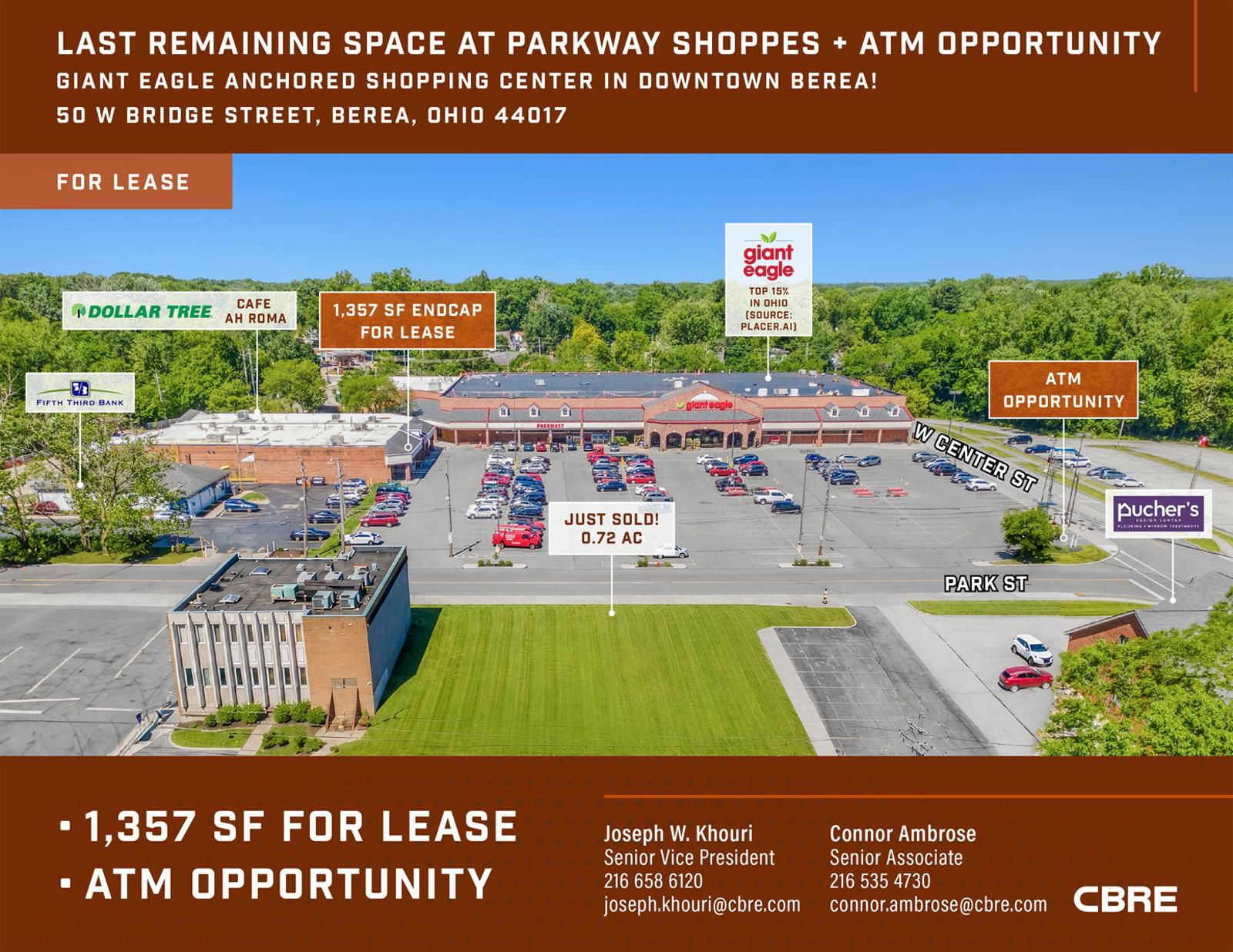 Last Remaining Space at Parkway Shoppes + ATM Opportunity 50 West Bridge Street - Image 1