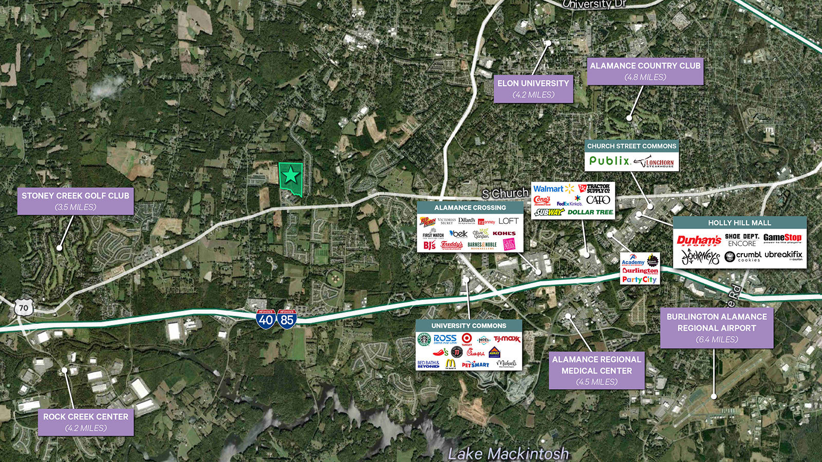7243 Burlington Road Aerial Map