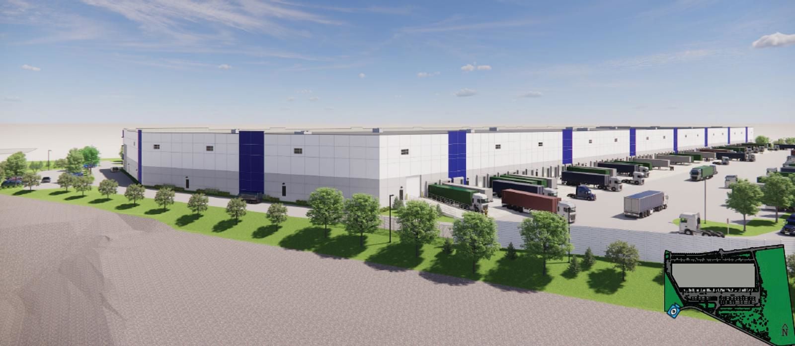 Rendering -- Southwest View