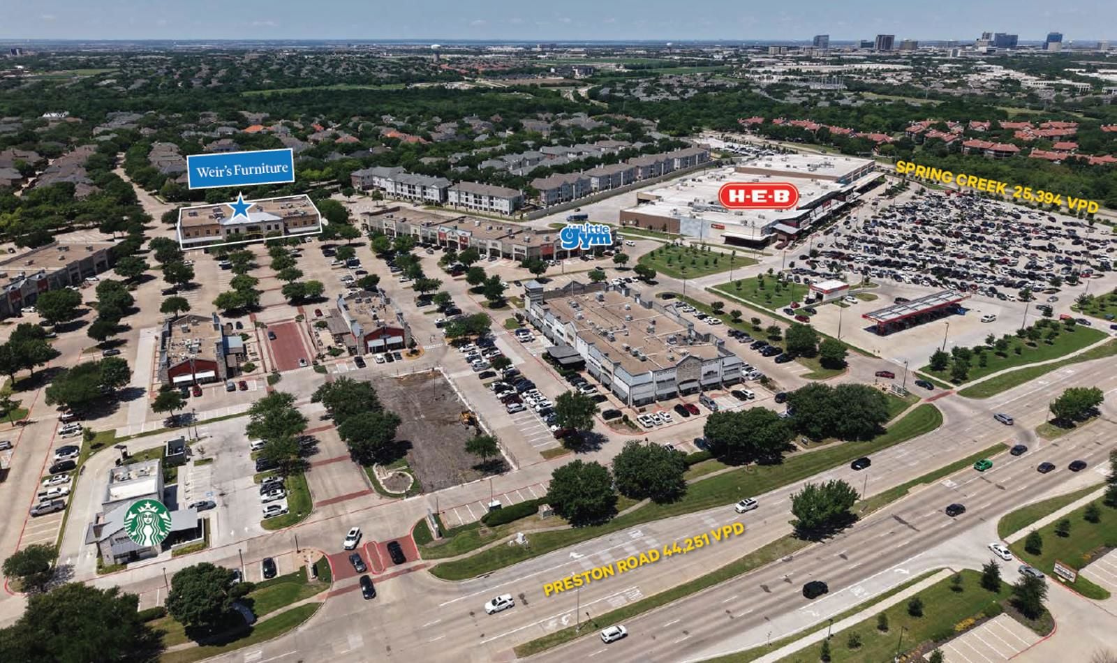 Weir's Plano - Aerial