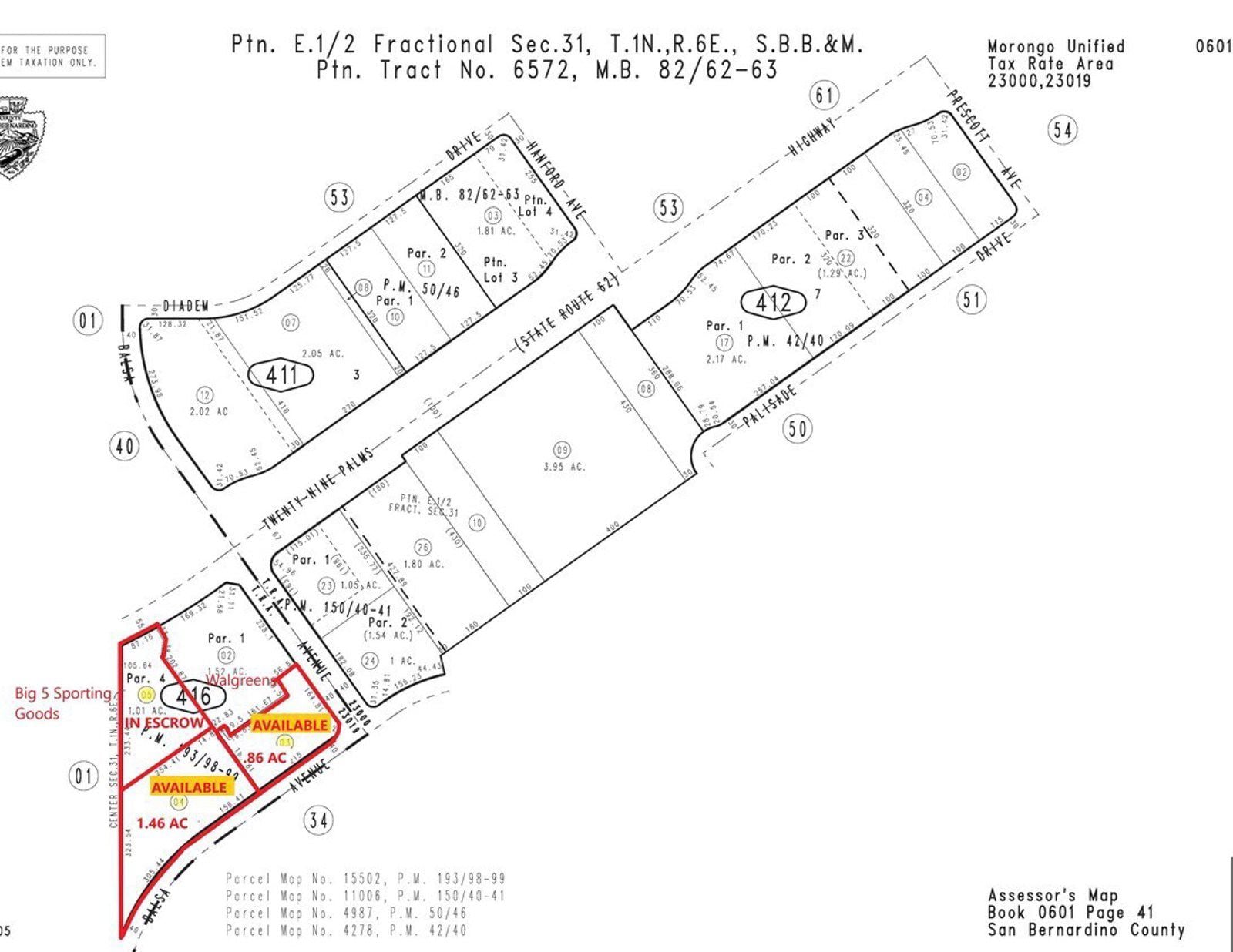 Parcel Map marked