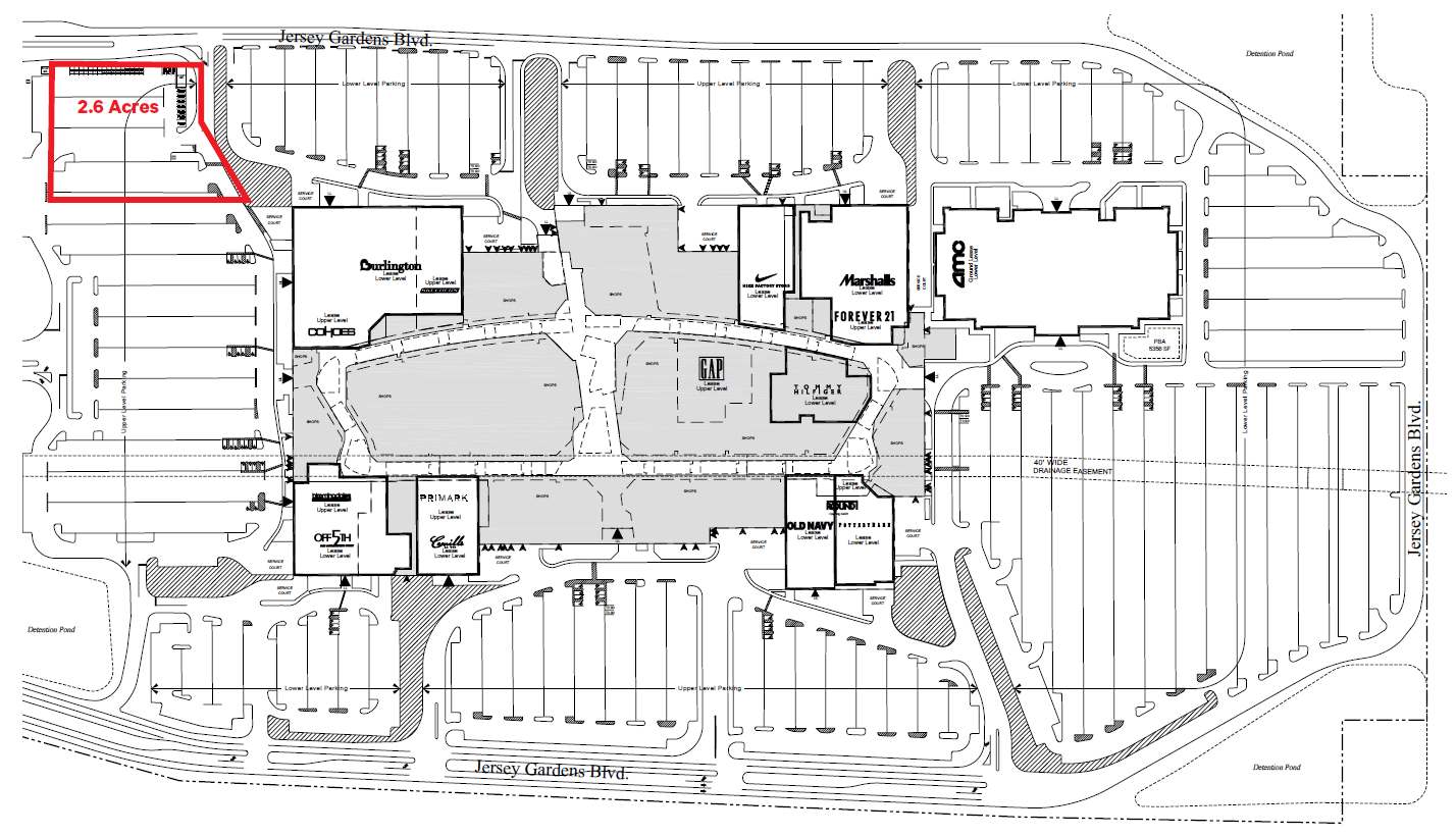 Site plan Mills at Jersey Gardens