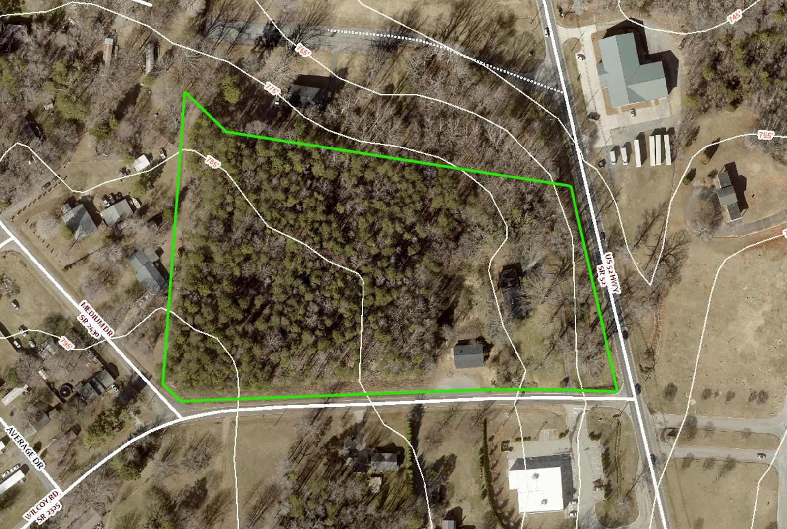 Parcel Outline w Topo