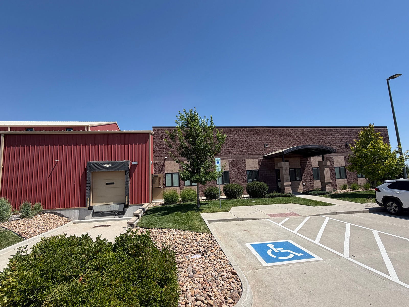 Building with dock front