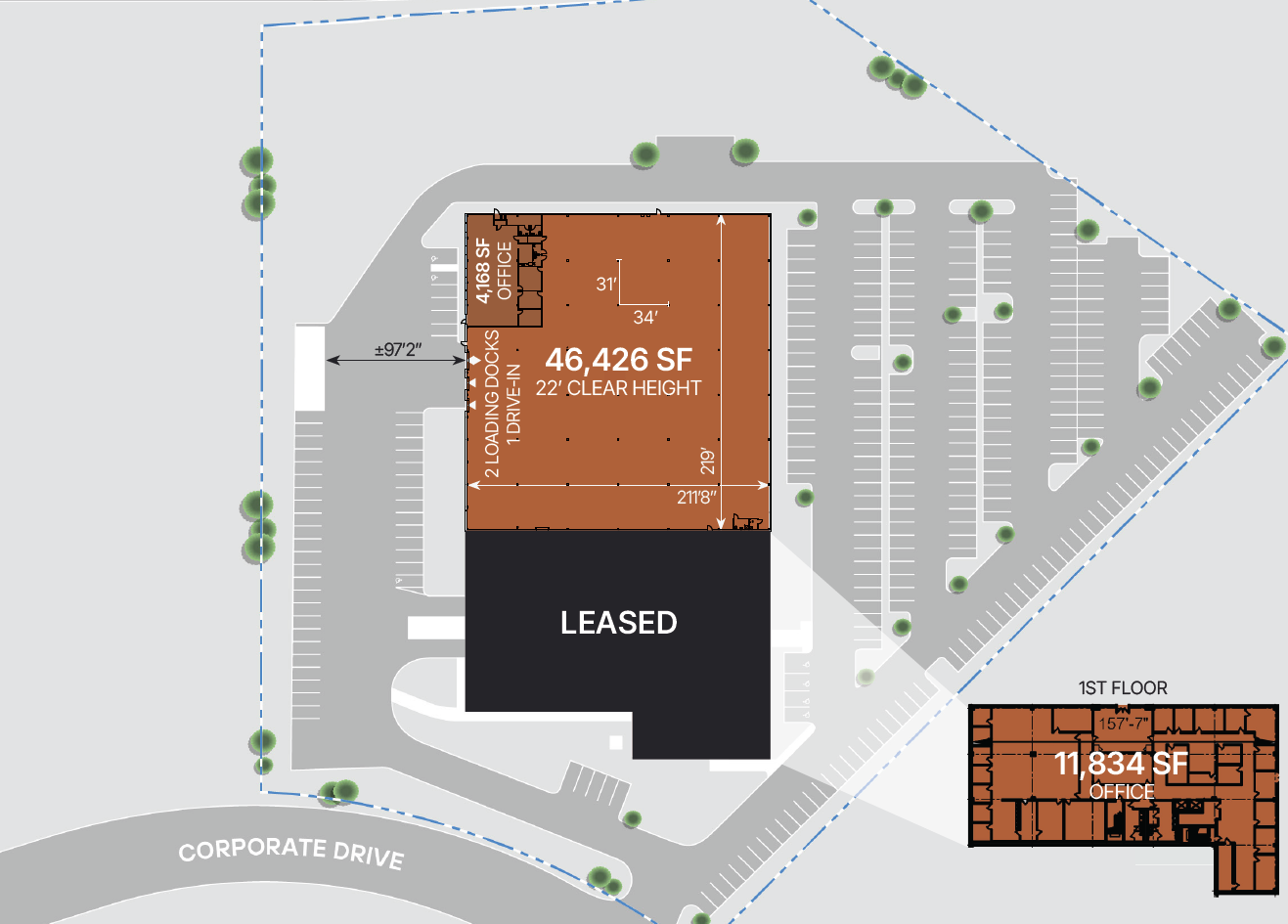 100 Corp Industrial Site Plan