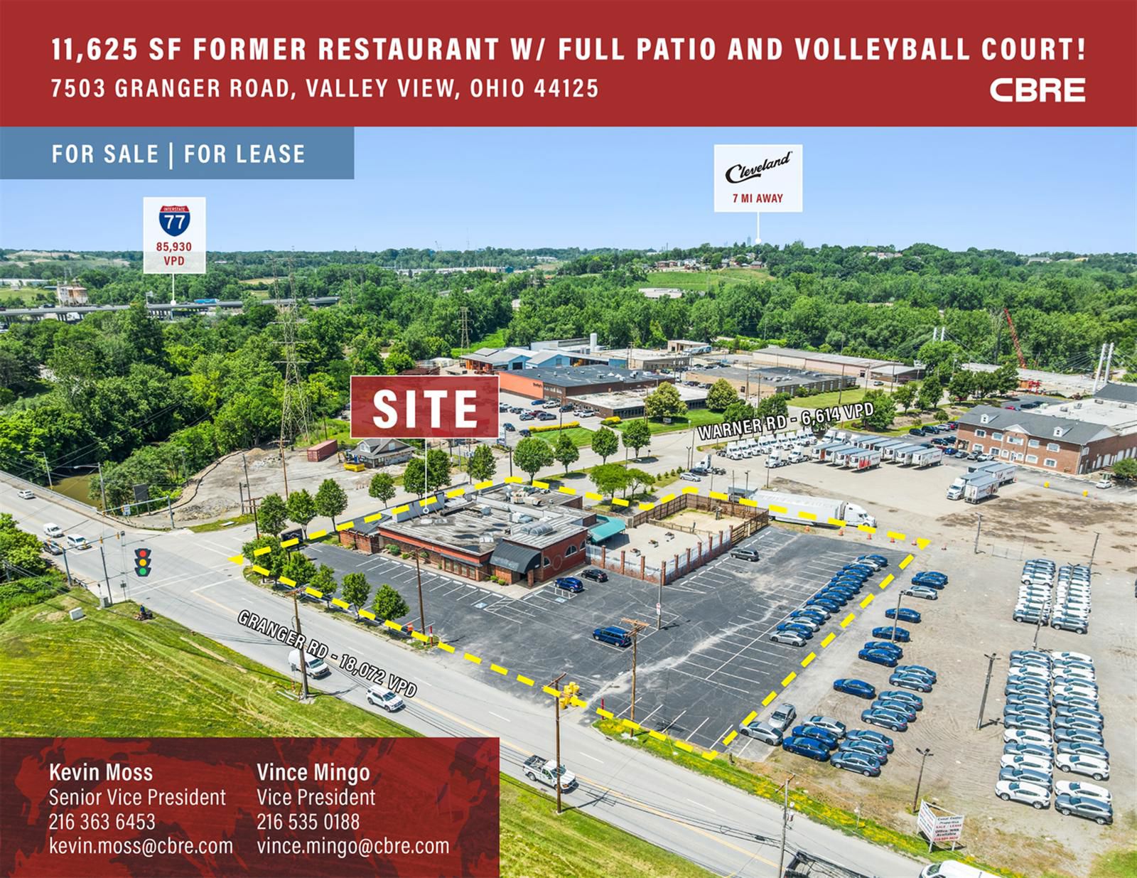 11,625 SF Former Restaurant 7503 Granger Road - Image 1