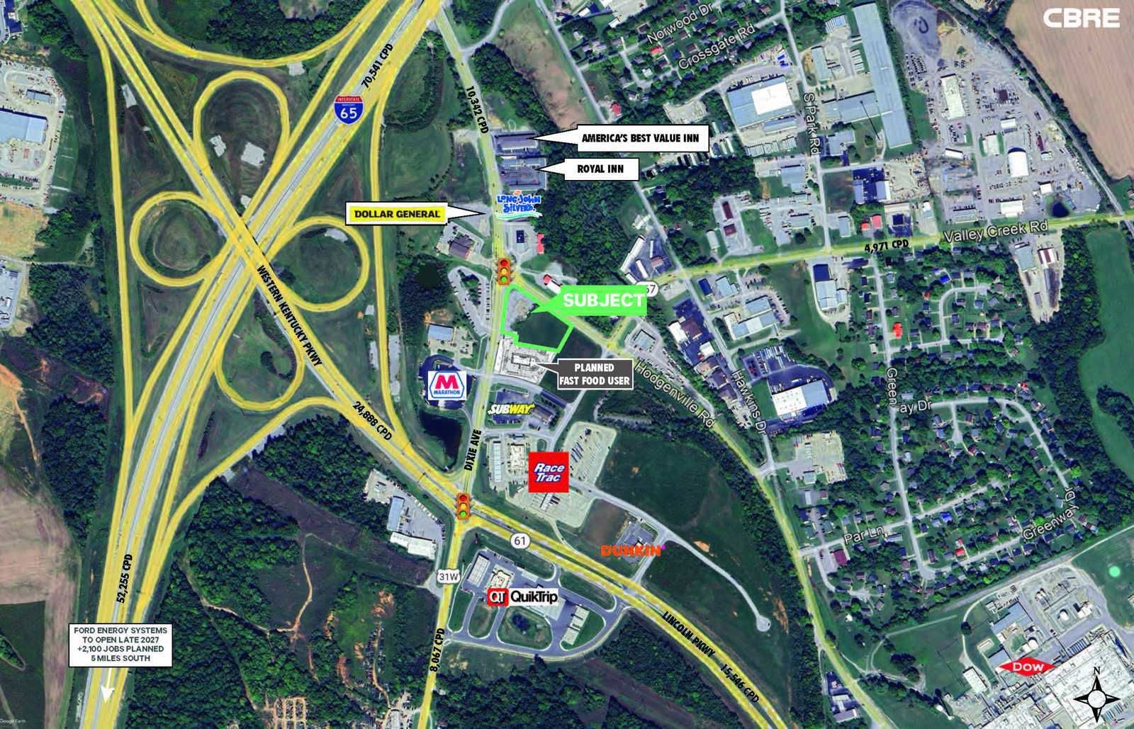 Aerial - Dixie at Western Kentucky Pkwy