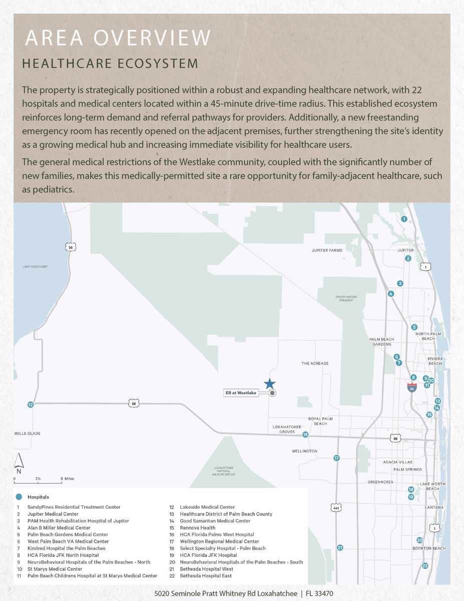 5020 WestLake - Hospital Map