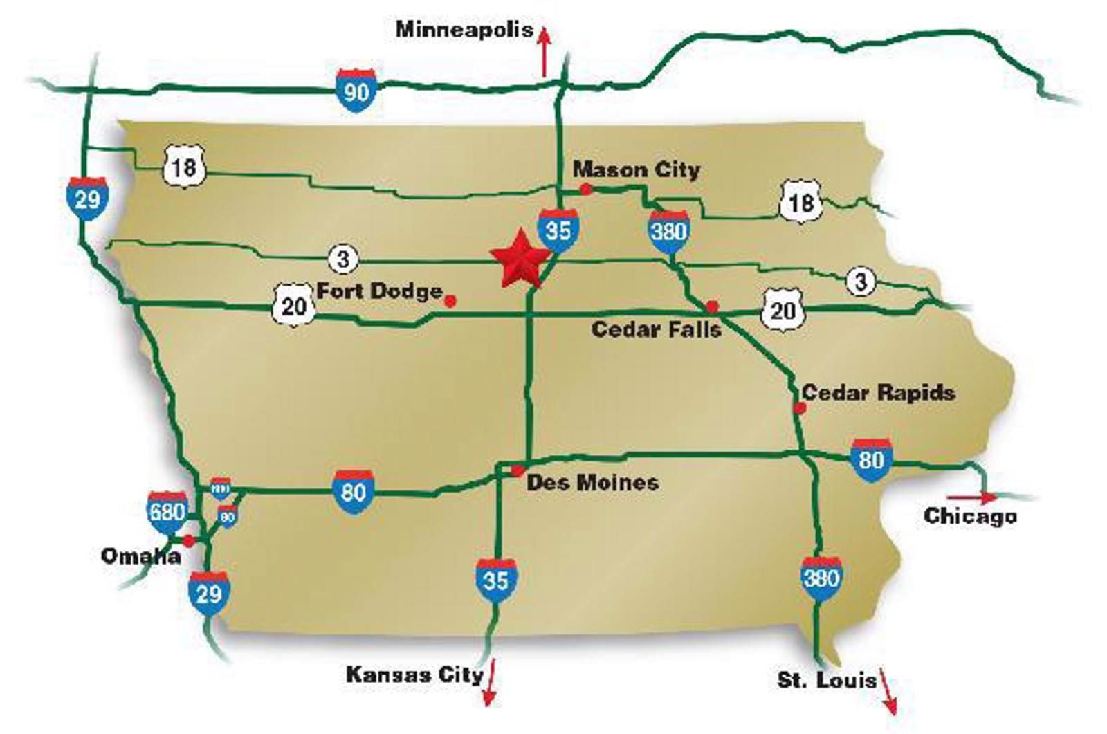 Iowa Map 2 WCED