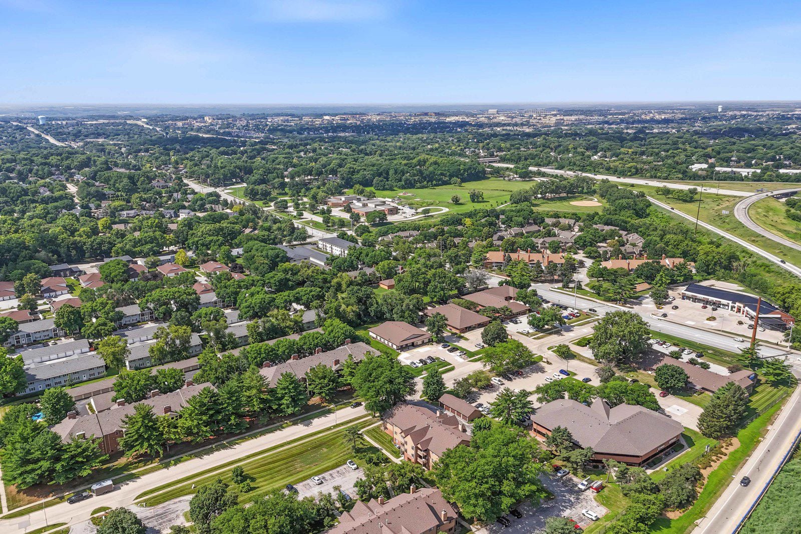 Aerial City shot