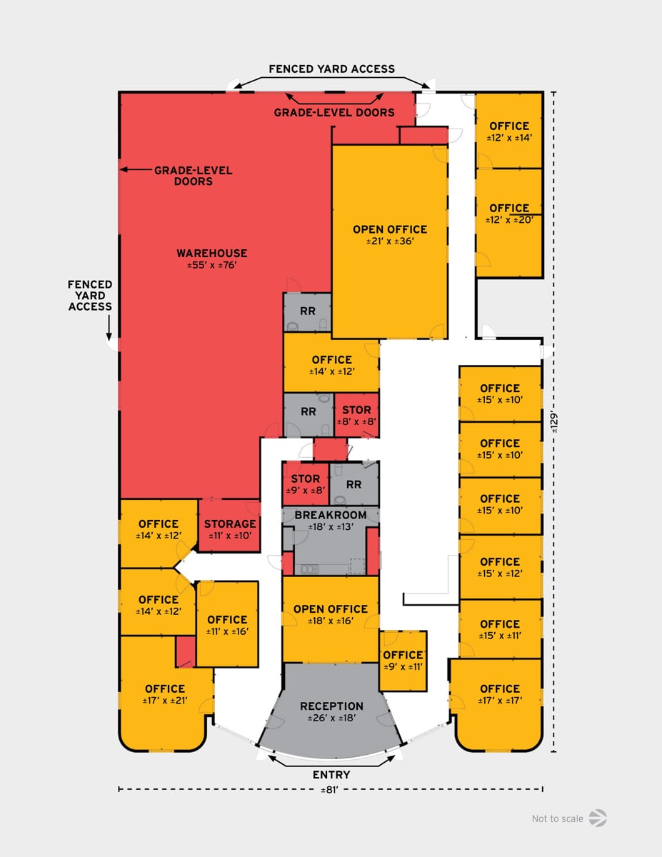 Colored Floorplan Only