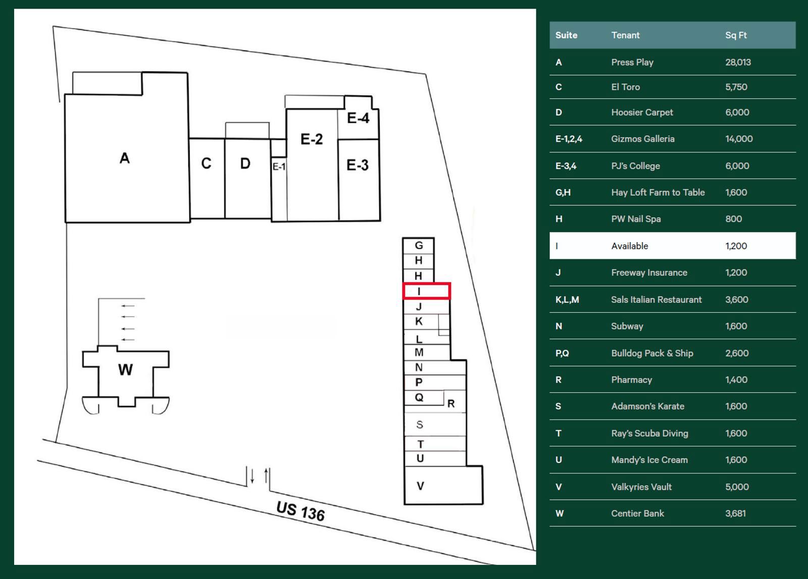 Main Street Shoppes Site Plan