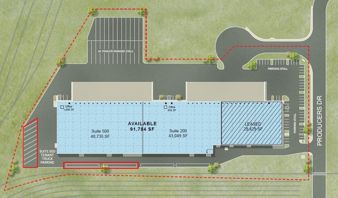 Additional Trailer Parking Stalls