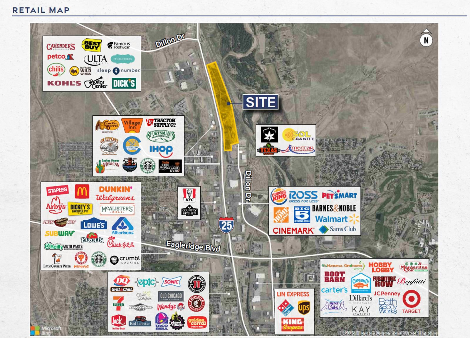 Eaglecross Business Center_Retail Map