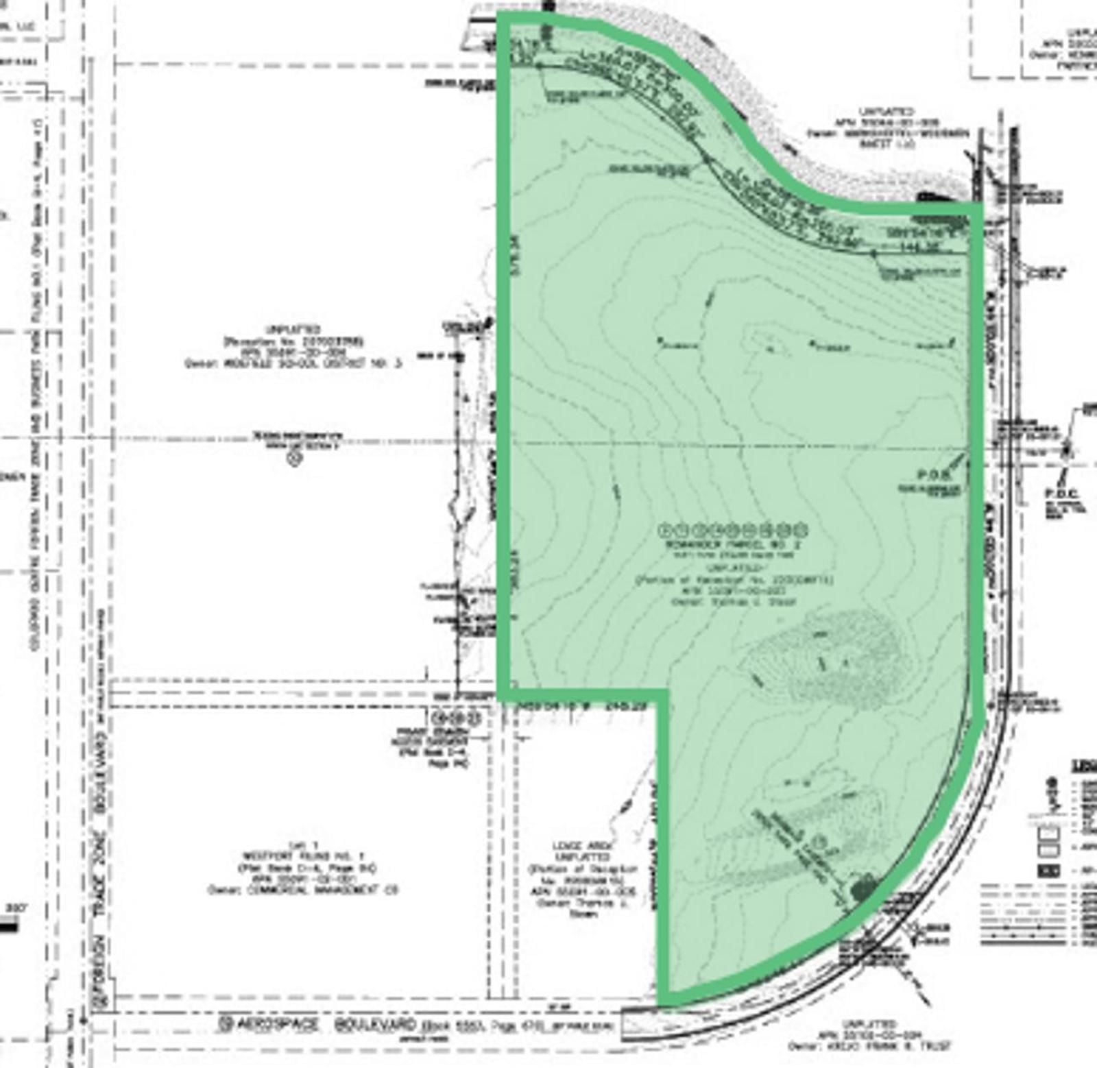 Aerospace Blvd Land_Map Highlighted