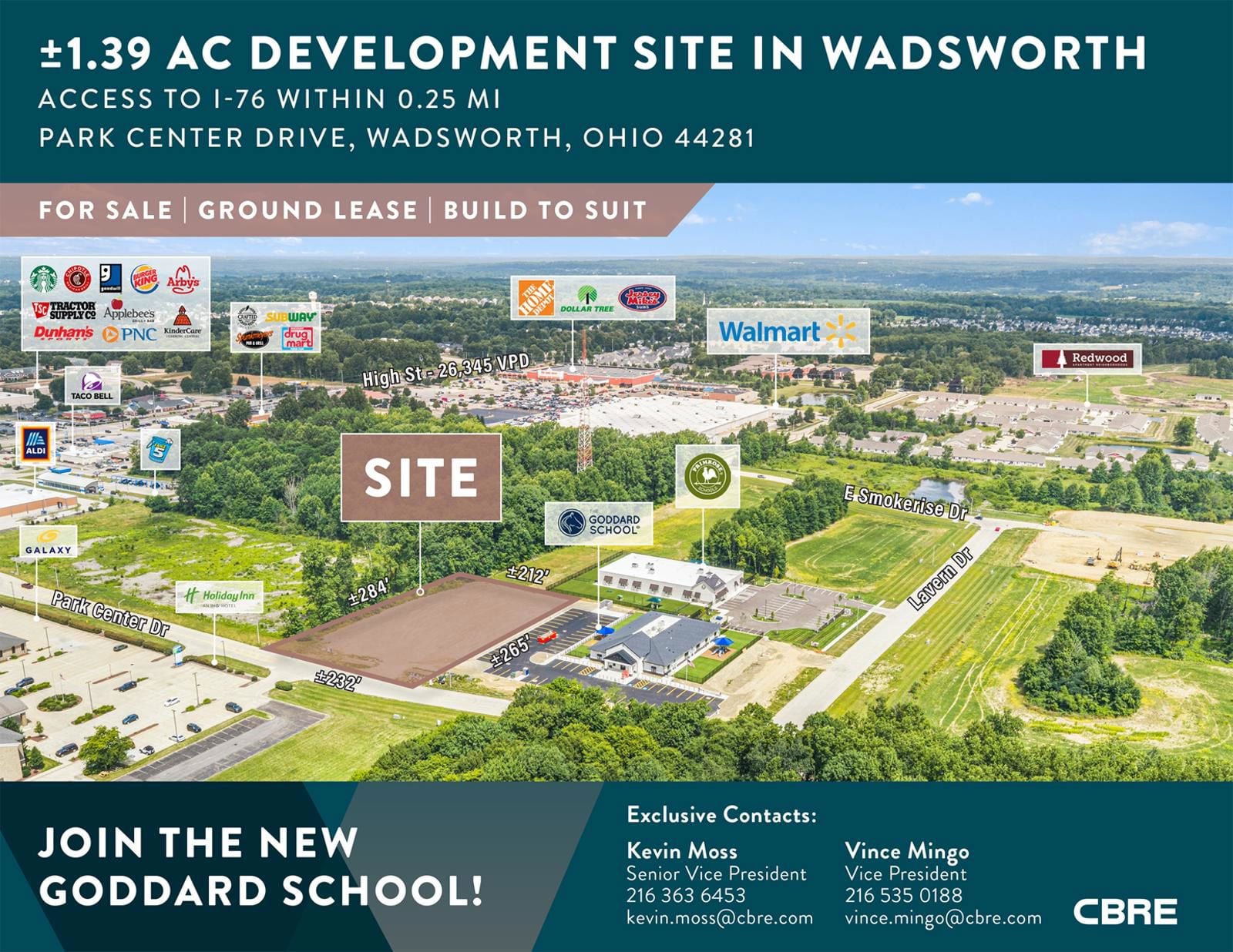 ±1.39 AC Development Site in Wadsworth 284 Park Center Drive - Image 1