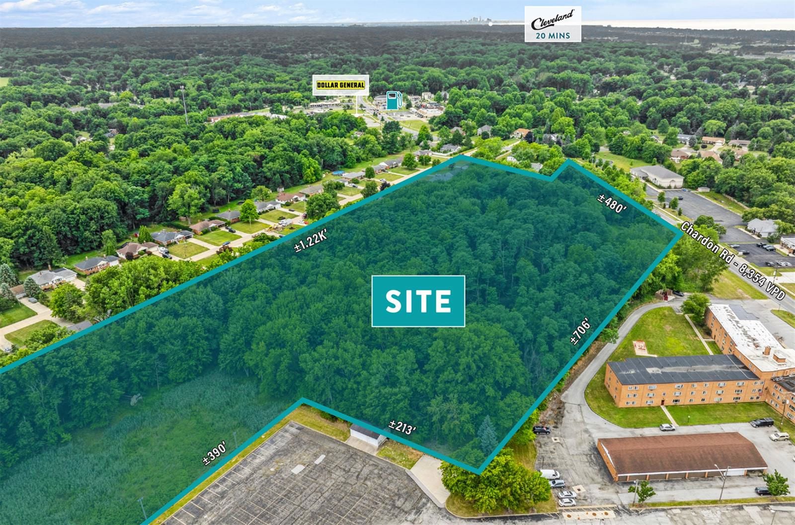11.5 AC Development Site in Richmond Heights 26925 Chardon Road - Image 3