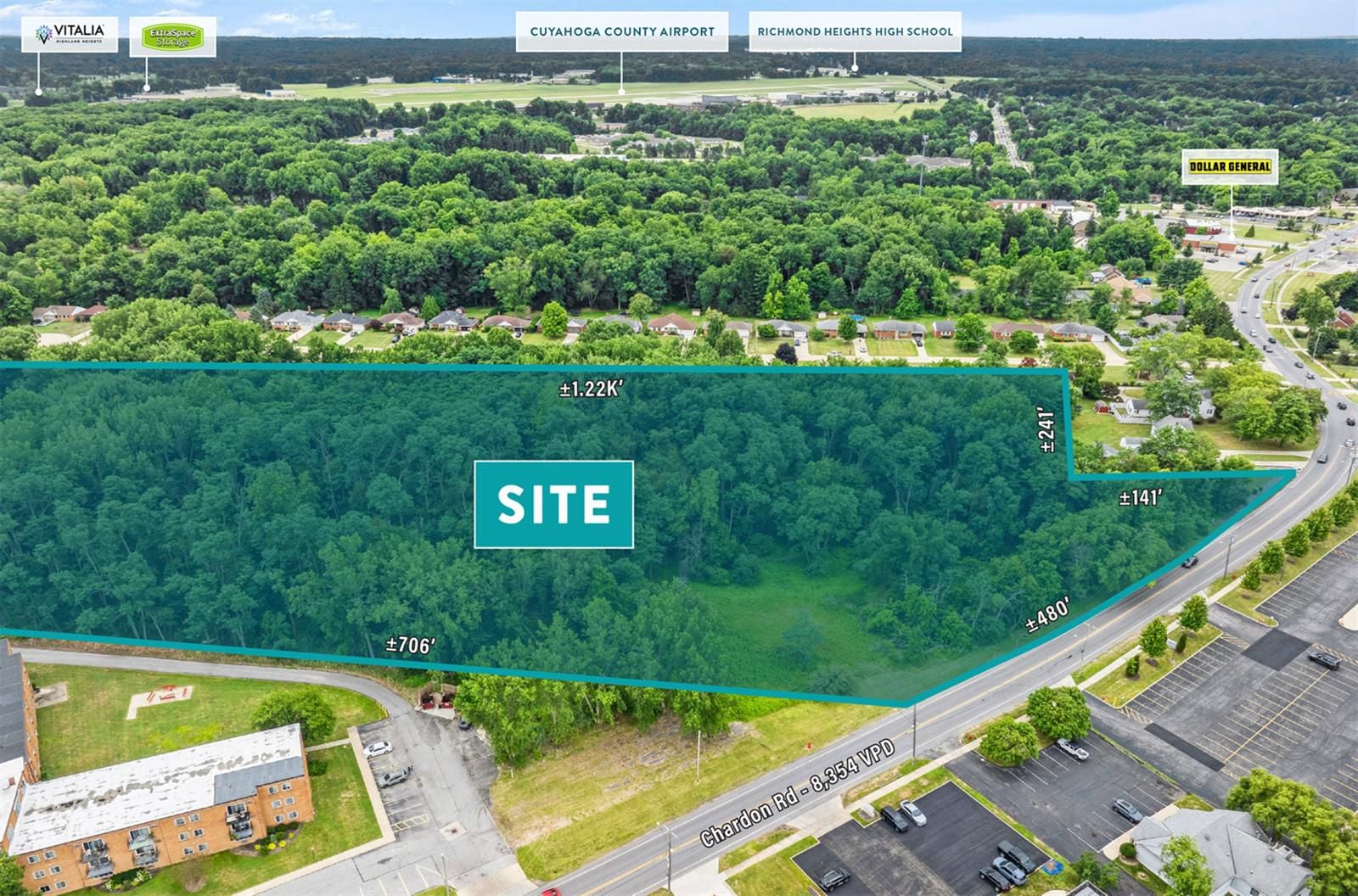 11.5 AC Development Site in Richmond Heights 26925 Chardon Road - Image 4