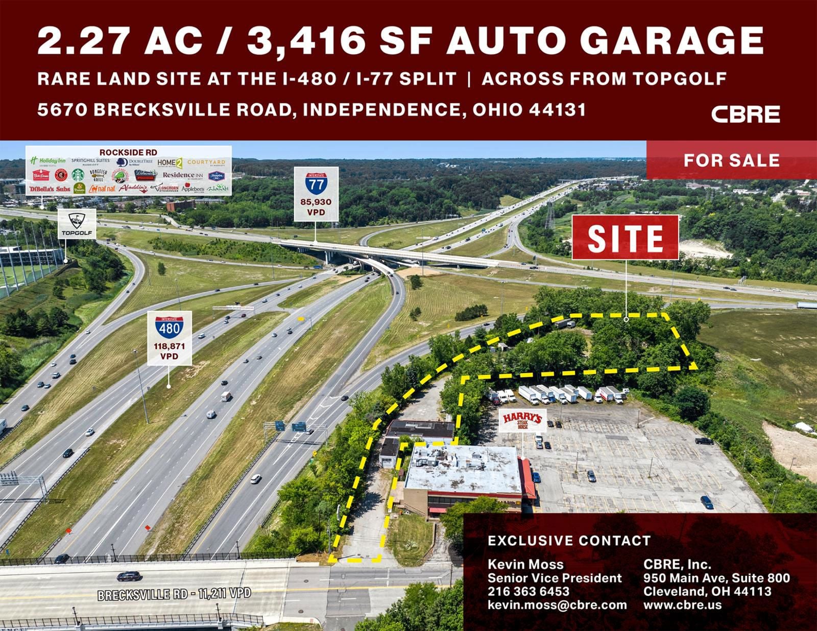 2.27 AC / 3,416 SF Auto Garage 5670 Brecksville Road - Image 1