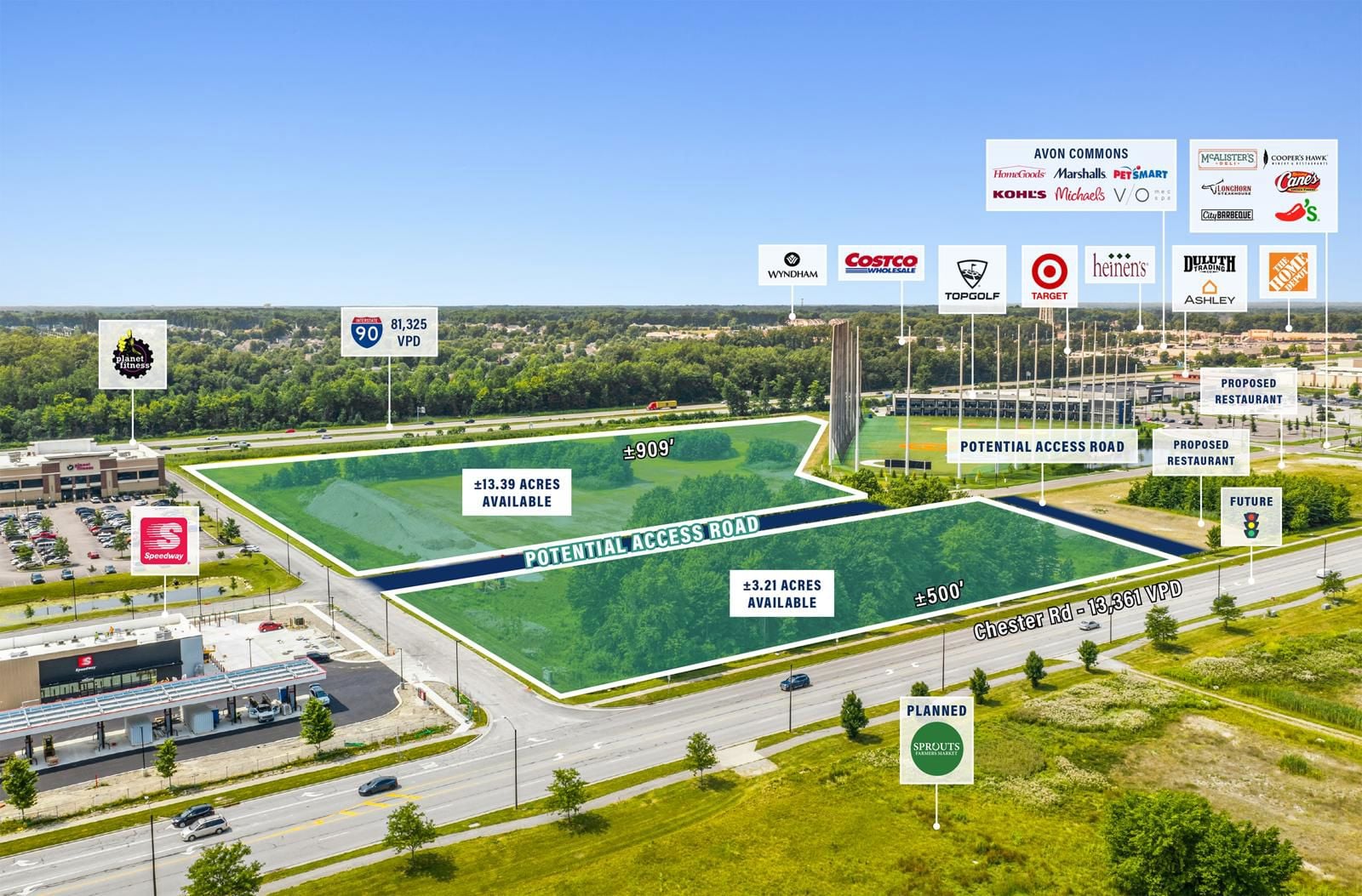 ±16.6 AC High Profile Development Site 35305 Chester Road - Image 3
