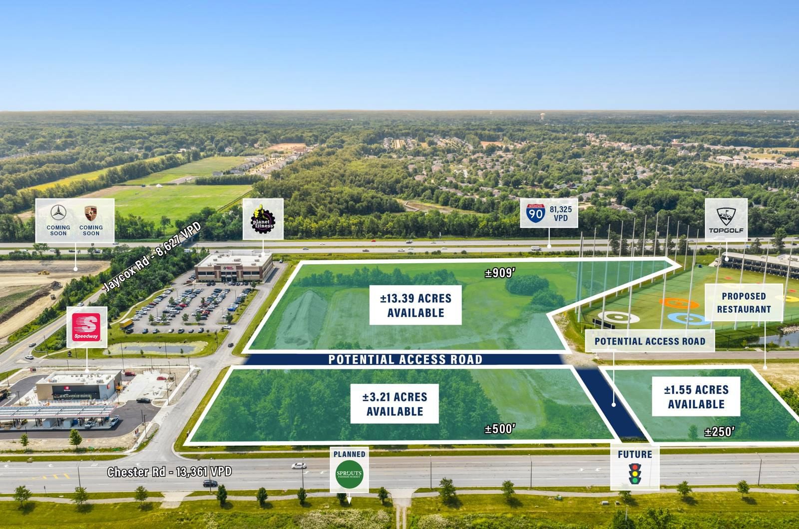 ±18.15 AC High Profile Development Site 35305 Chester Road - Image 2