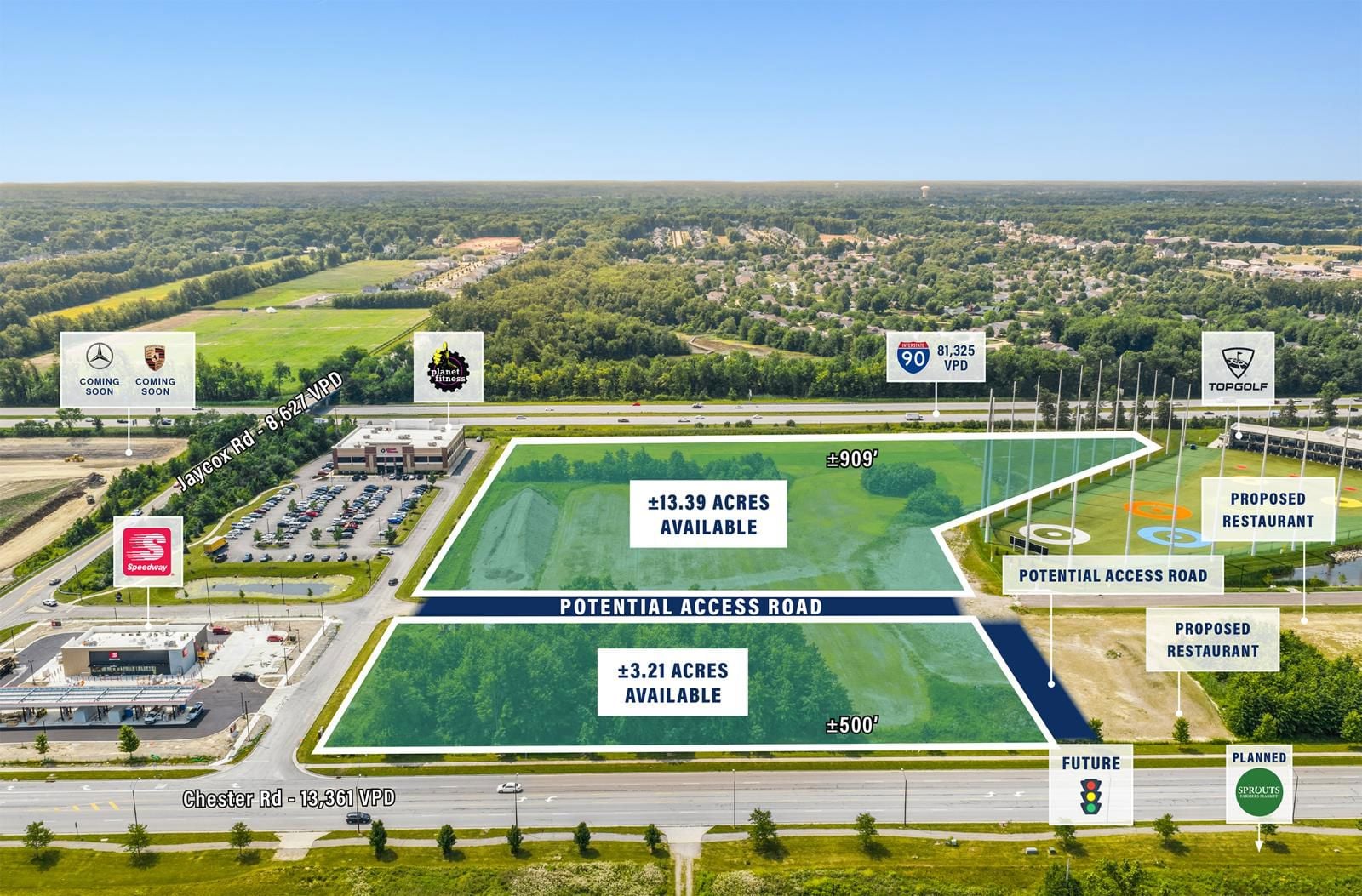 ±16.6 AC High Profile Development Site 35305 Chester Road - Image 2