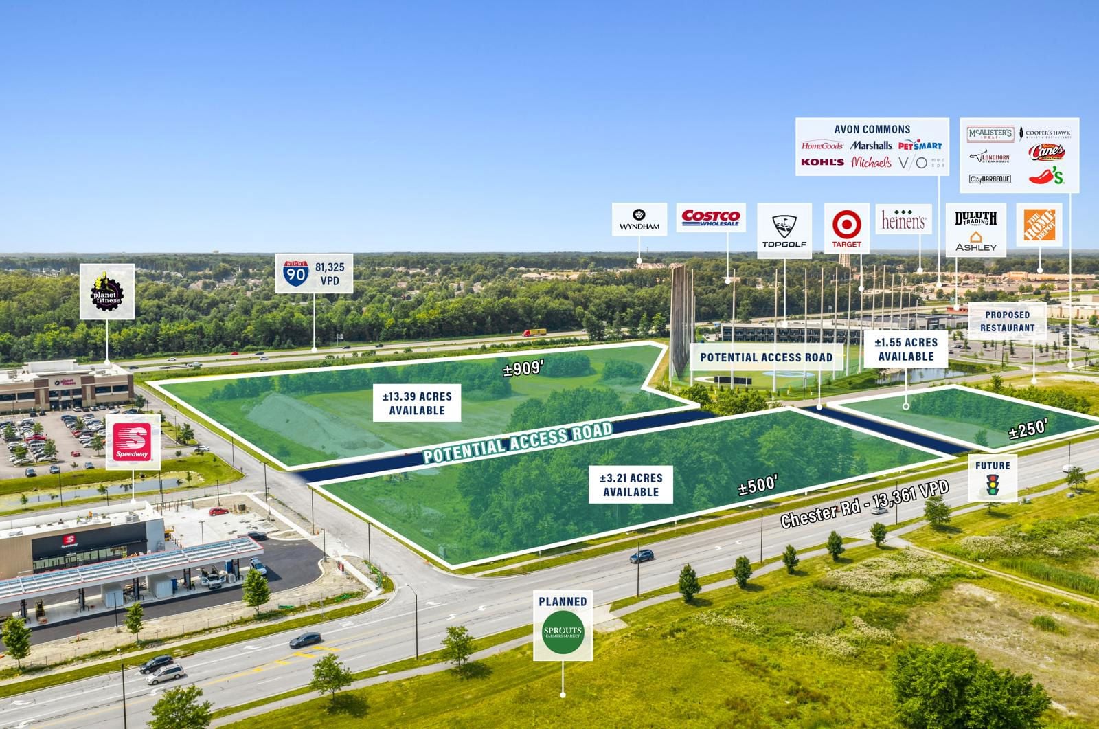 ±18.15 AC High Profile Development Site 35305 Chester Road - Image 3