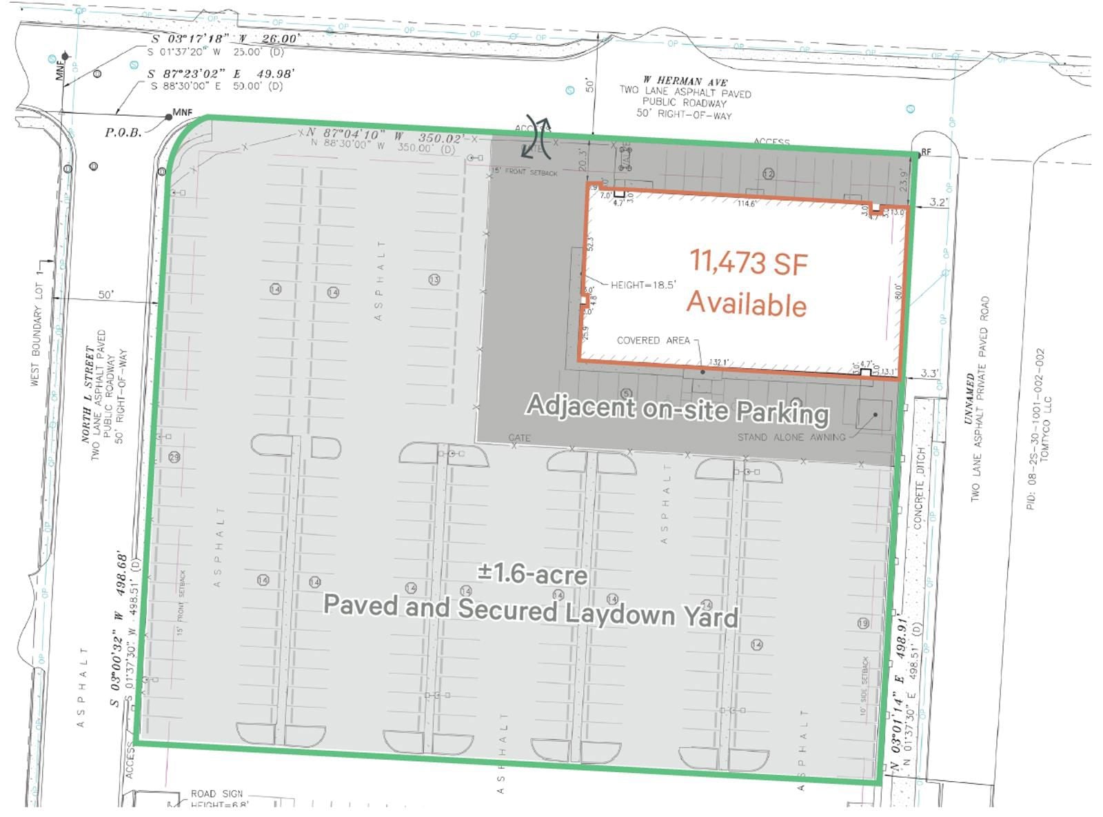 3670 N L St - Site Plan