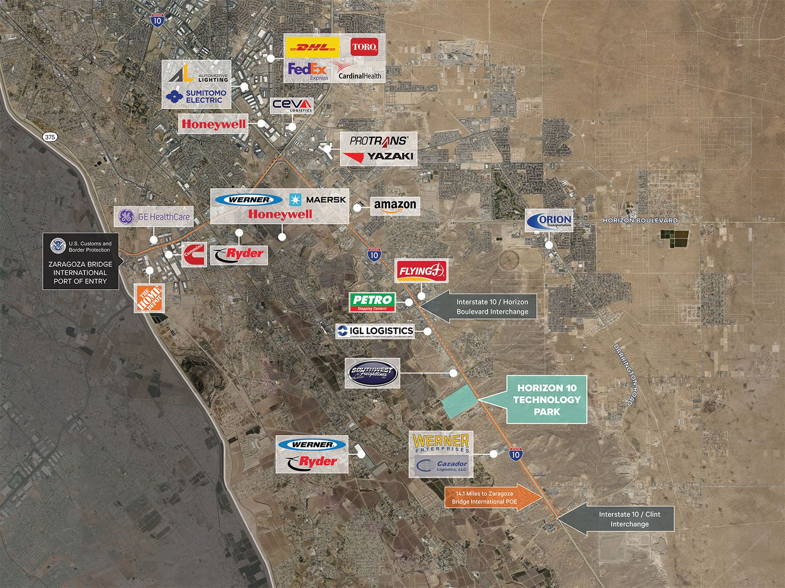 Horizon 10 Technology Park - Aerial View (Surrounding Businesses)