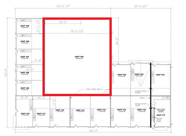 2112 Ferry Road Unit 104 Floor Plan