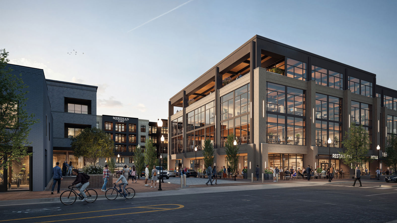 34057 Plaza View from Street Rendering