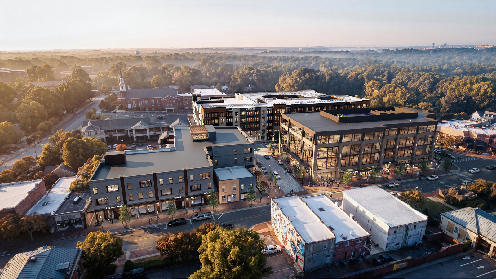 34057 Birdseye North View-Composite Rendering