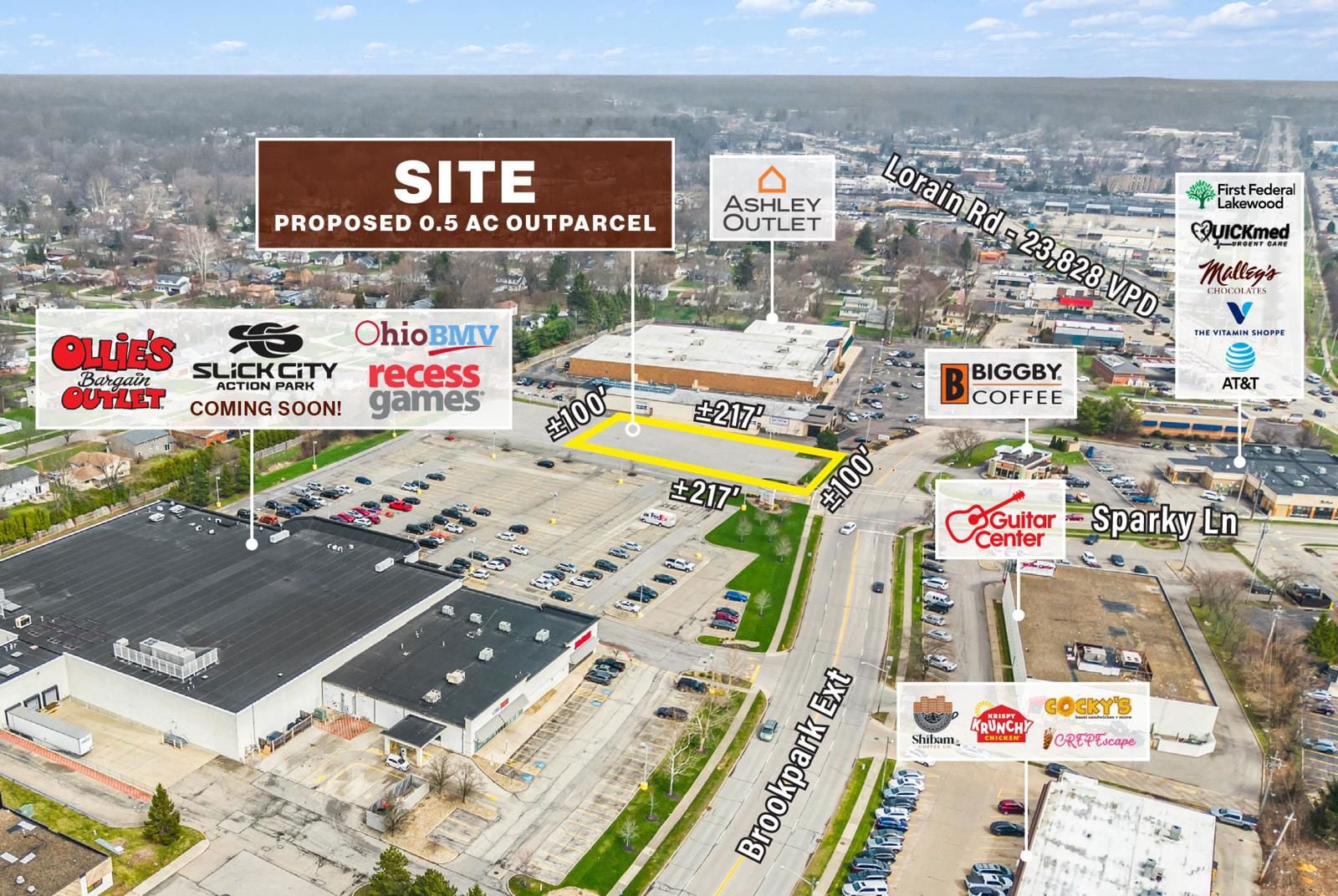 Outparcel at the Fully Leased Shoppes at North Olmsted 26662 Brookpark Extension - Image 2