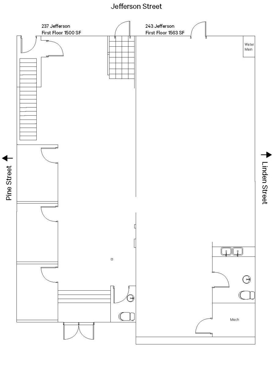 243 Jefferson Street floor plan