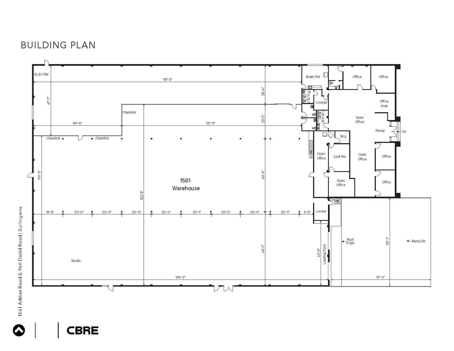 1561 Adrian Rd  & 960 David Rd - Bldg Plan