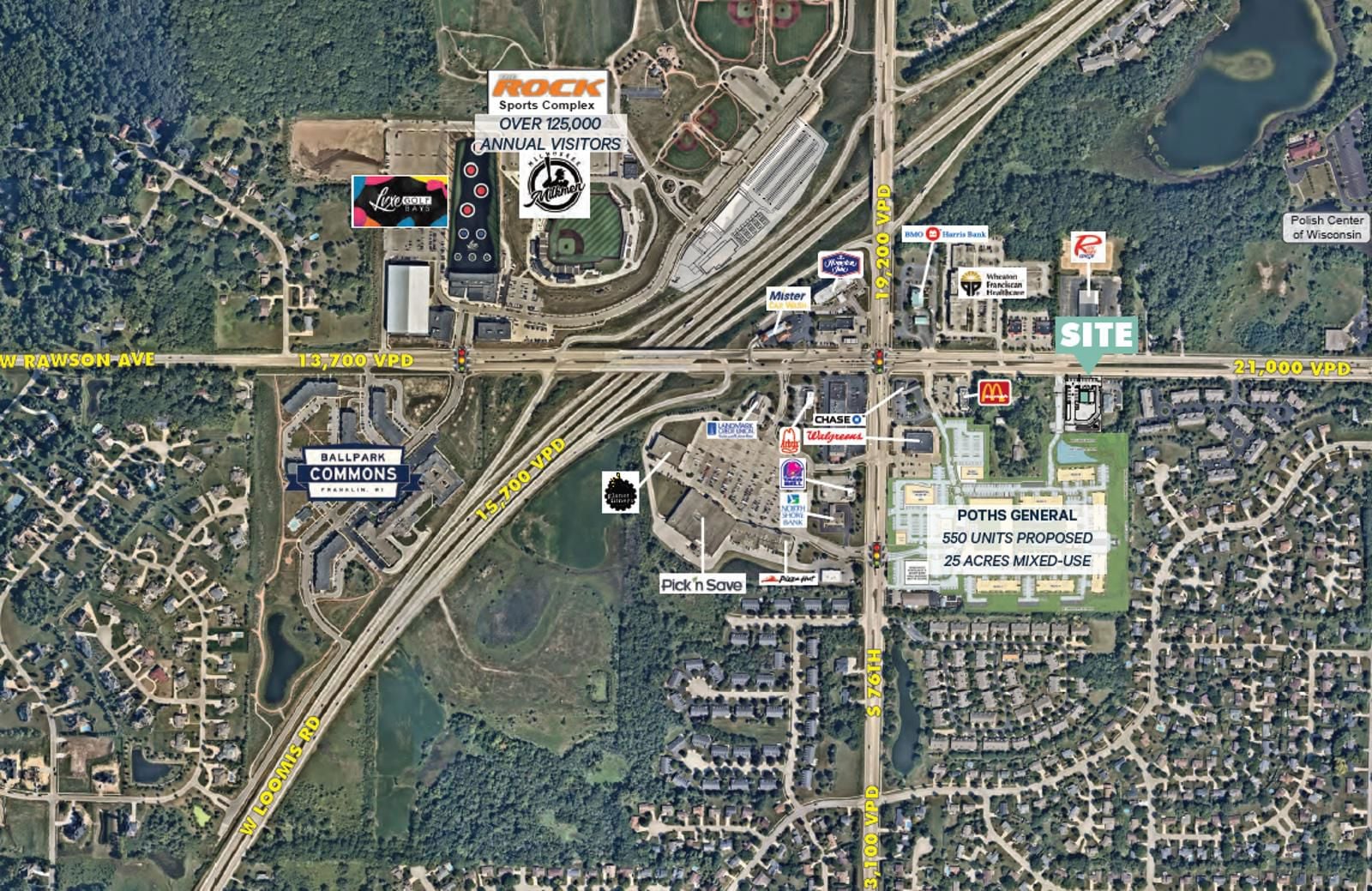 Midflight Aerial_7255 W Rawson Ave, Franklin
