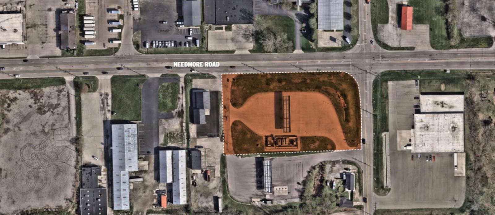 2720 Needmore Rd - Site Outlined