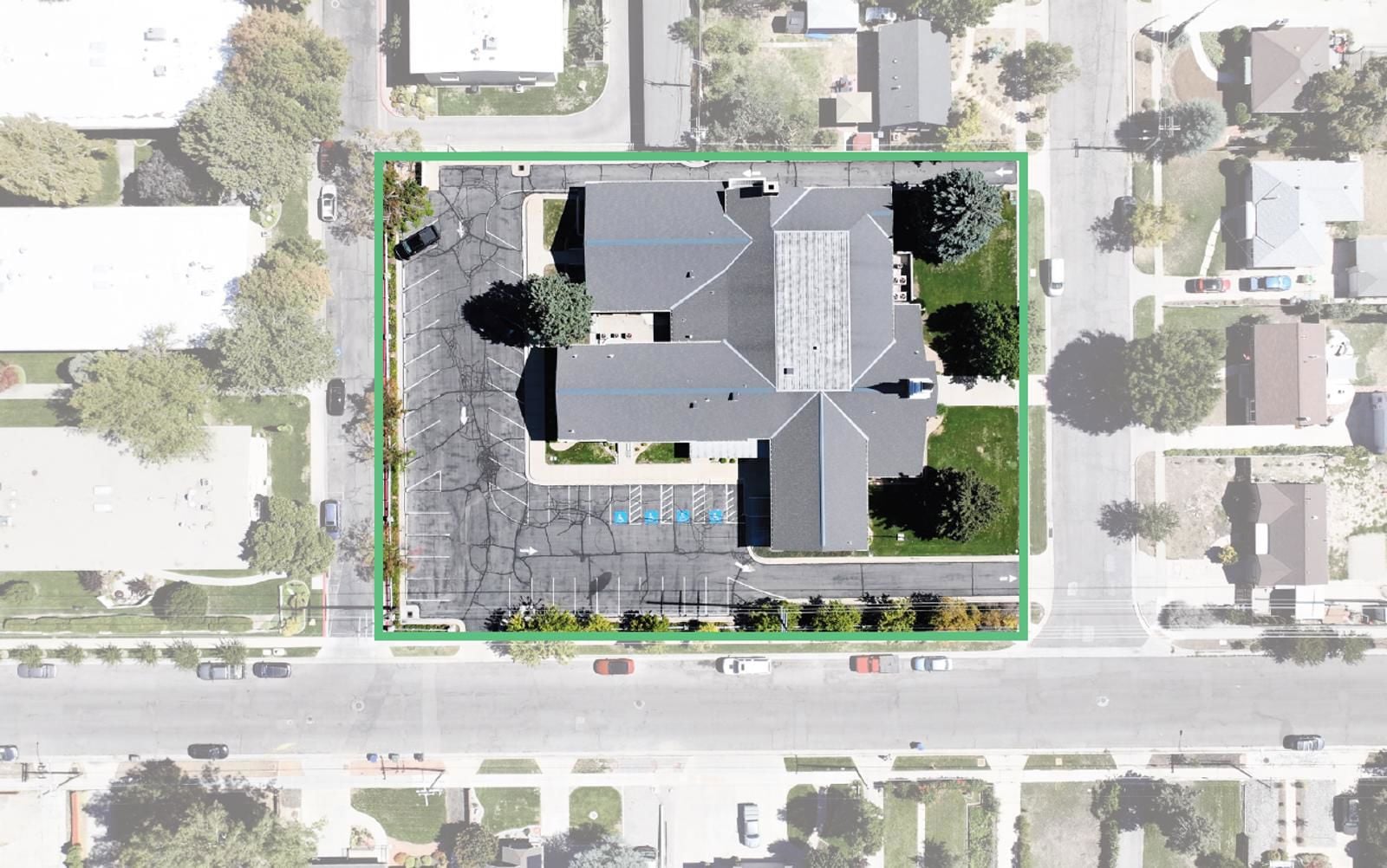 1111 e Charlton Ave aerial parcel