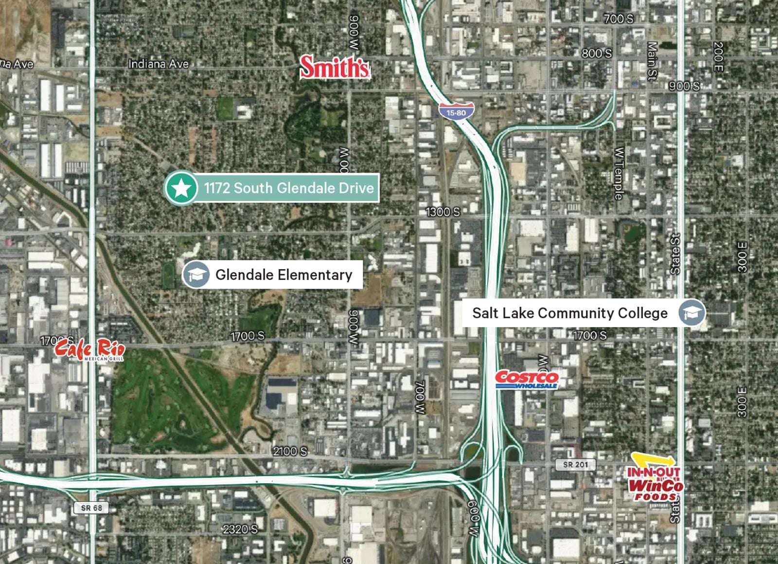 1172 S Glendale Dr Map
