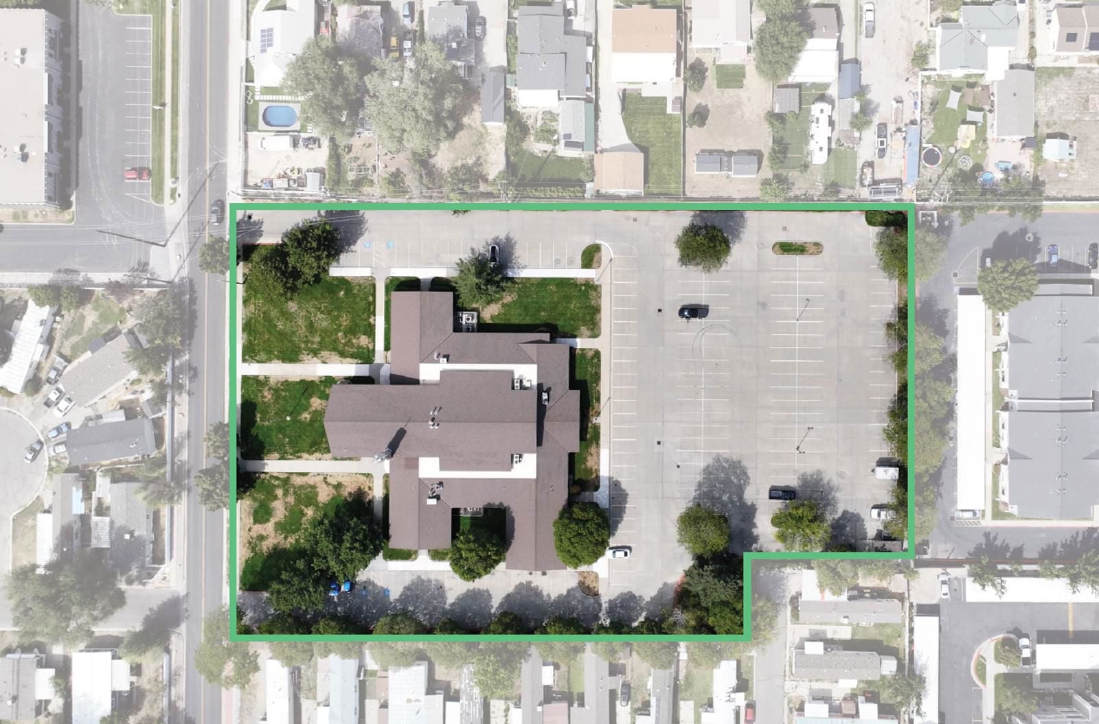 8825 S Monroe St aerial parcel