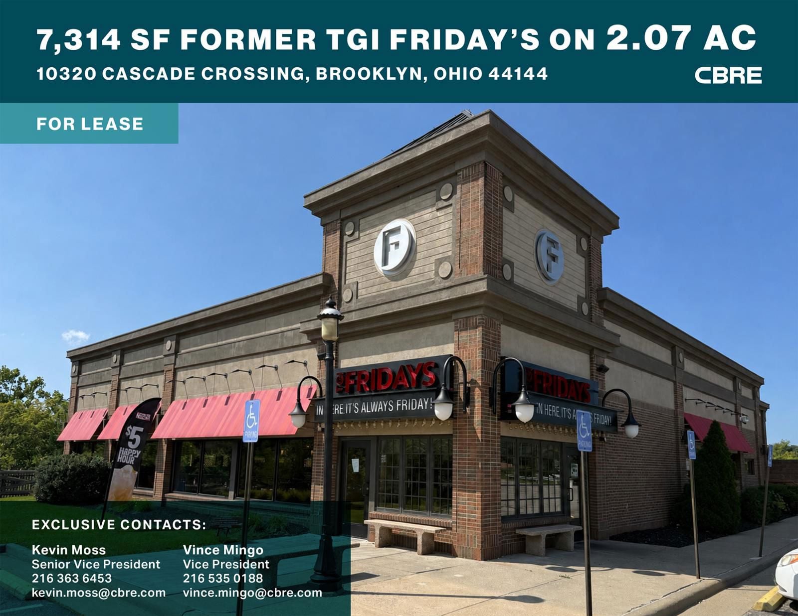 7,314 SF Former TGI Friday's on 2.07 AC 10320 Cascade Crossing - Image 1