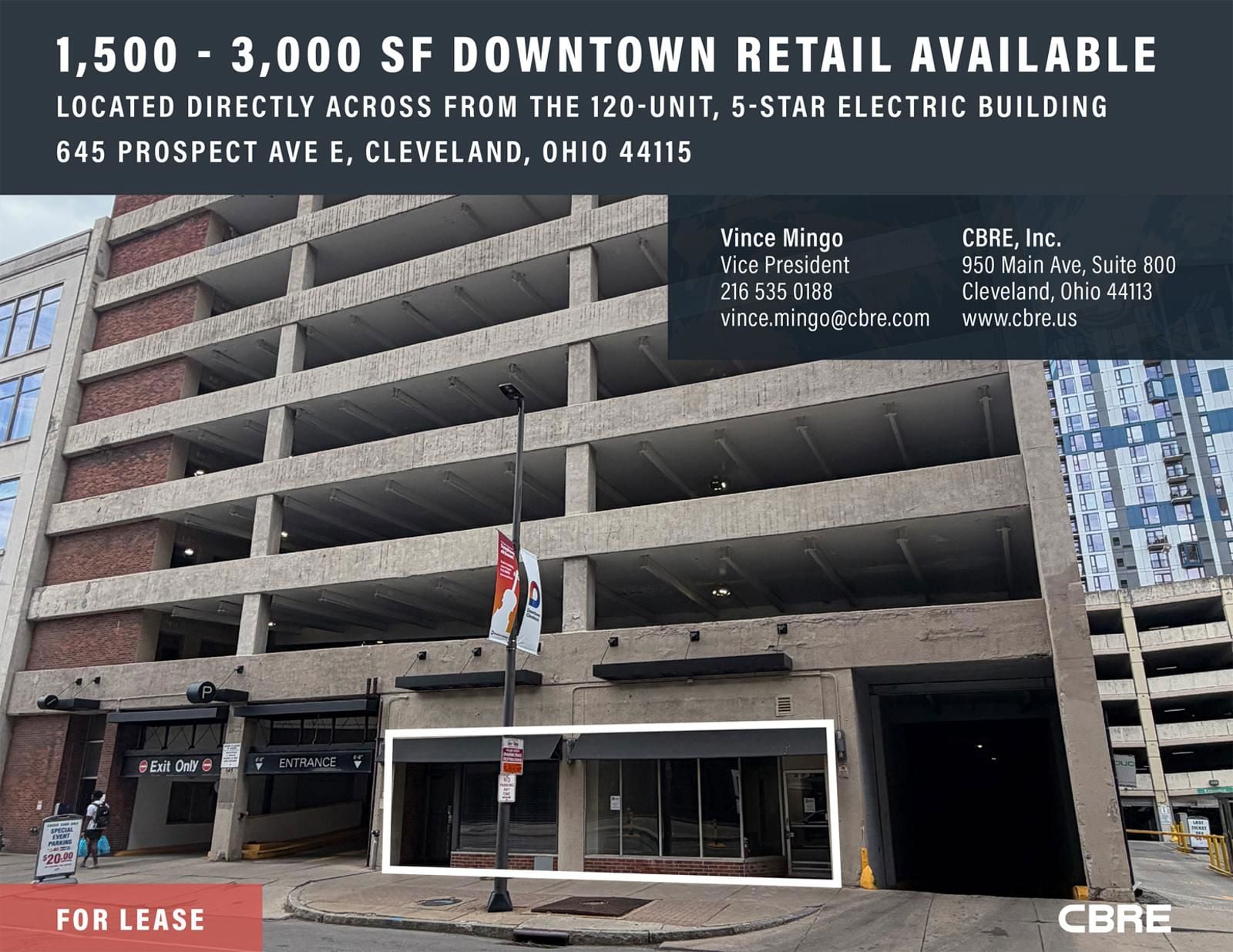 1,500-3,000 SF Downtown Retail Available 645 Prospect Avenue East - Image 1