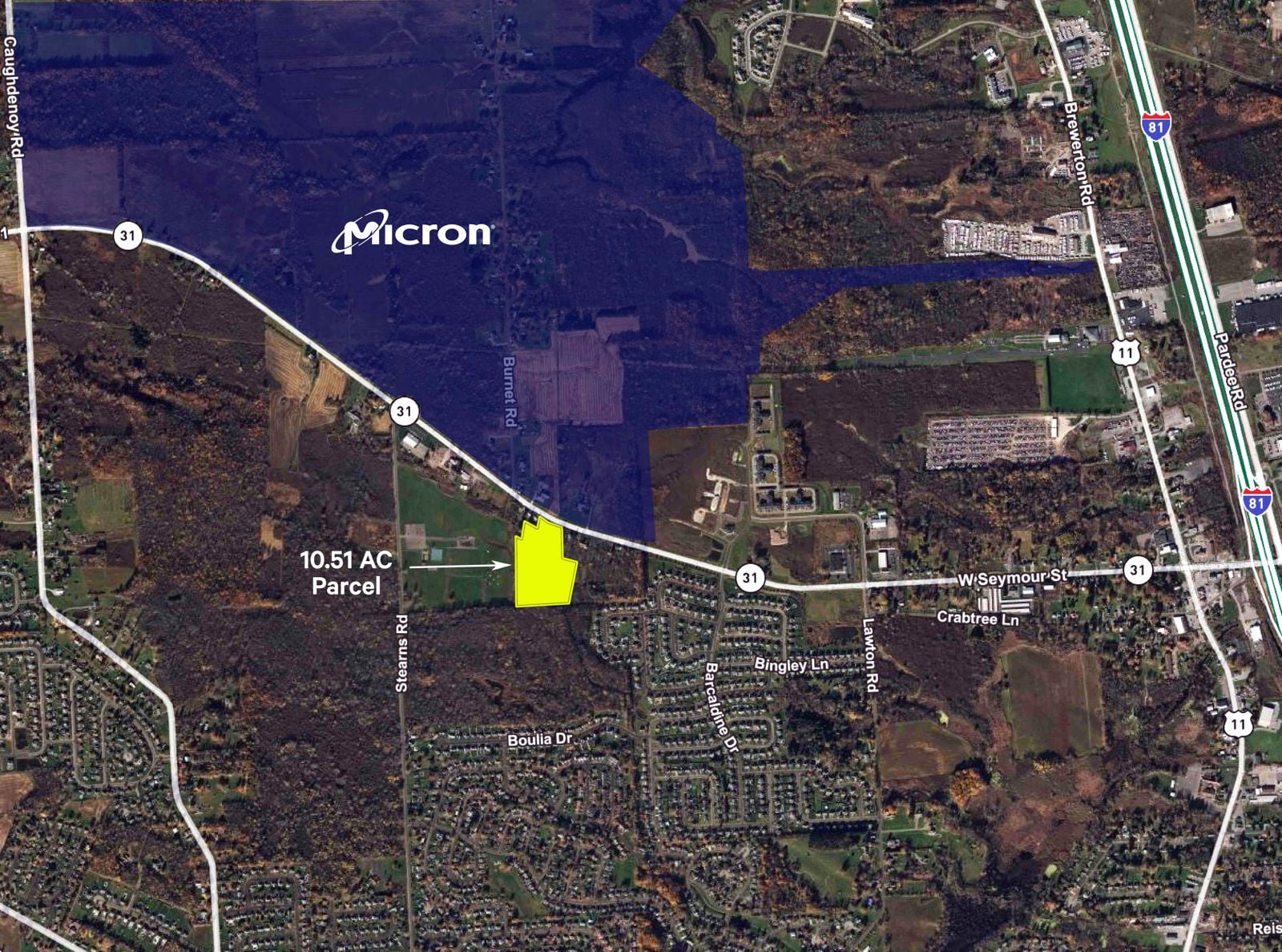 Base Map_Aerial w Property Highlighted