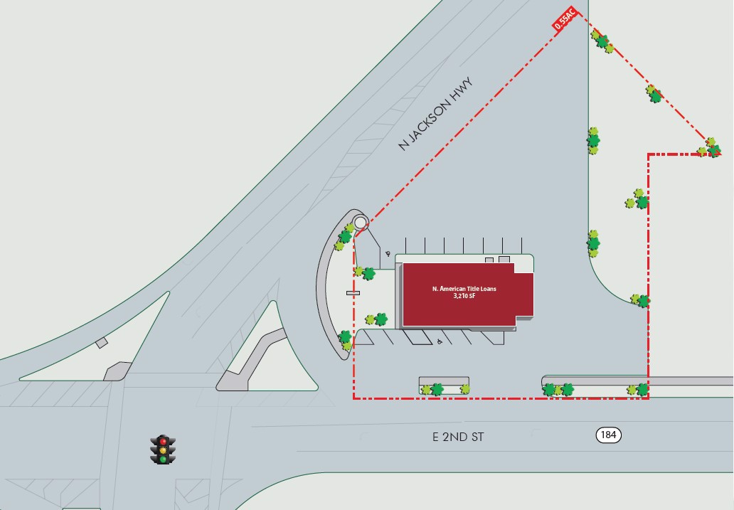 site plan_N. Amer. Title Loans - Sheffield, AL