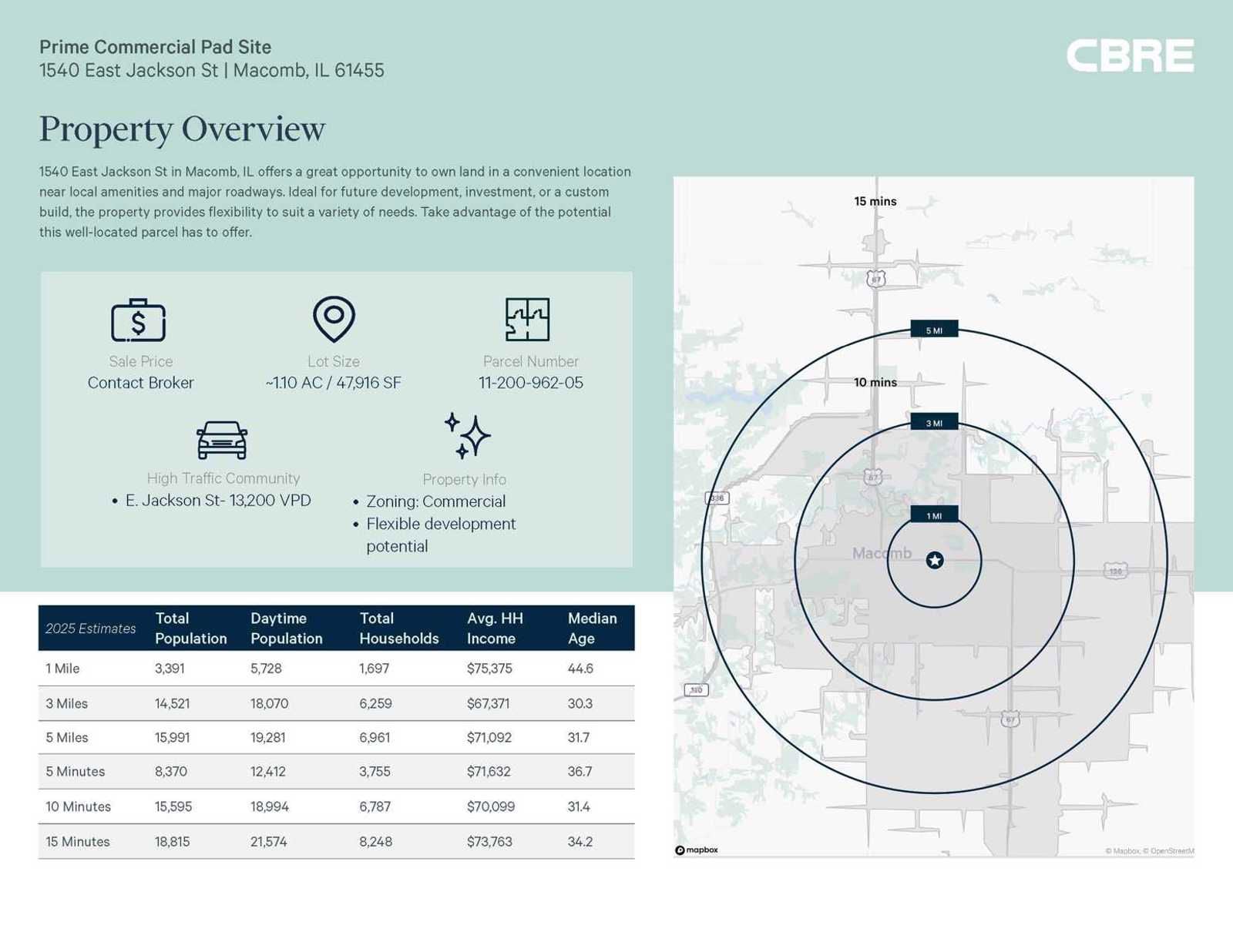 CBRE Brochure_TW_Macomb, IL_1530 East Jackson St_Page_2