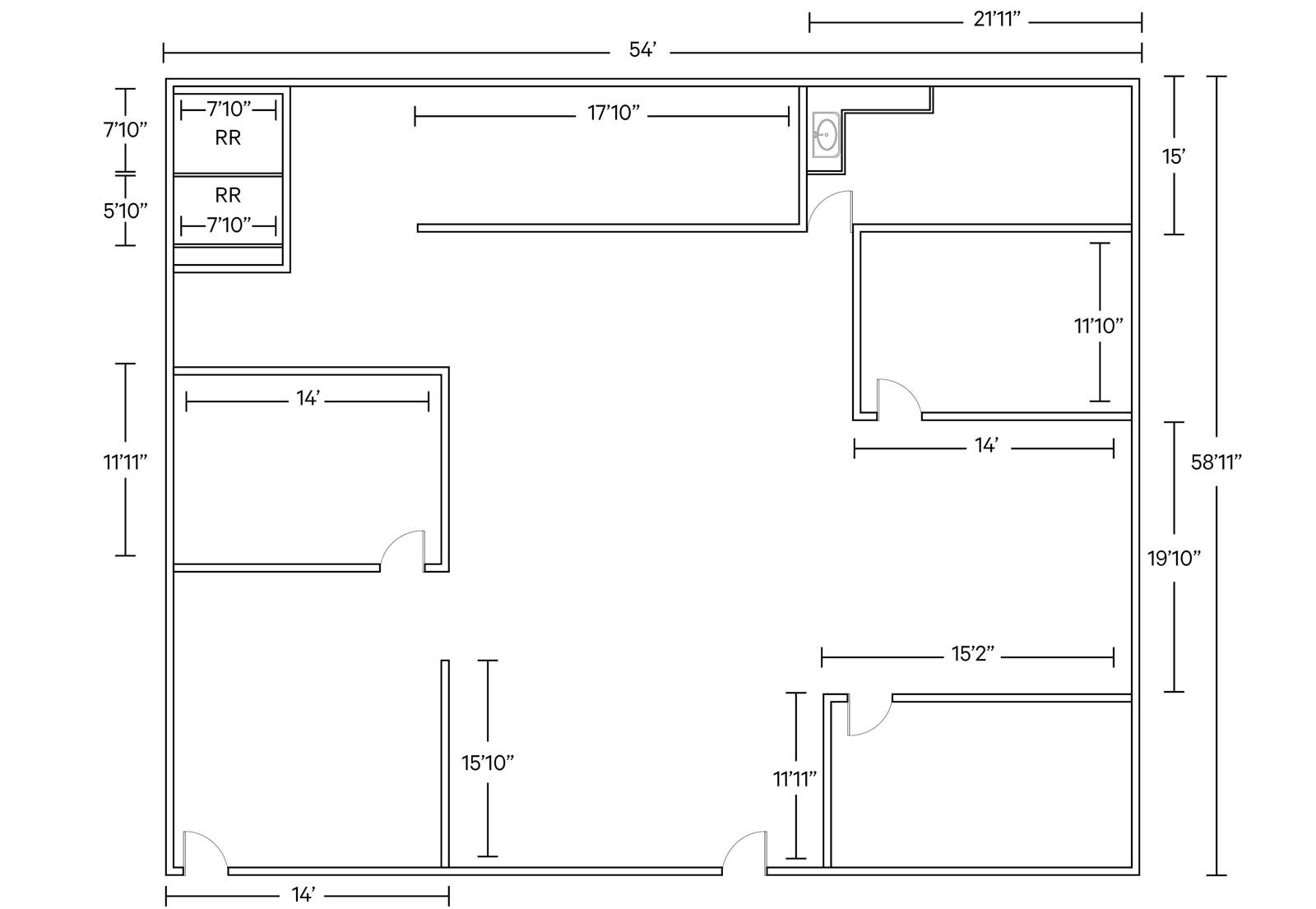 Suite 1 FP 3,182 SF