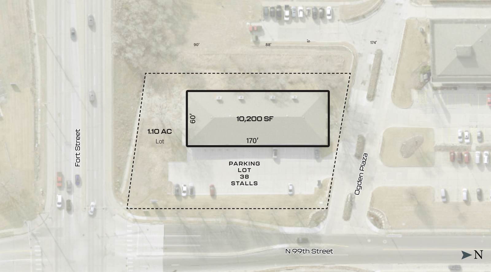 10,200 SF BUILDING 1.10 AC LOT
